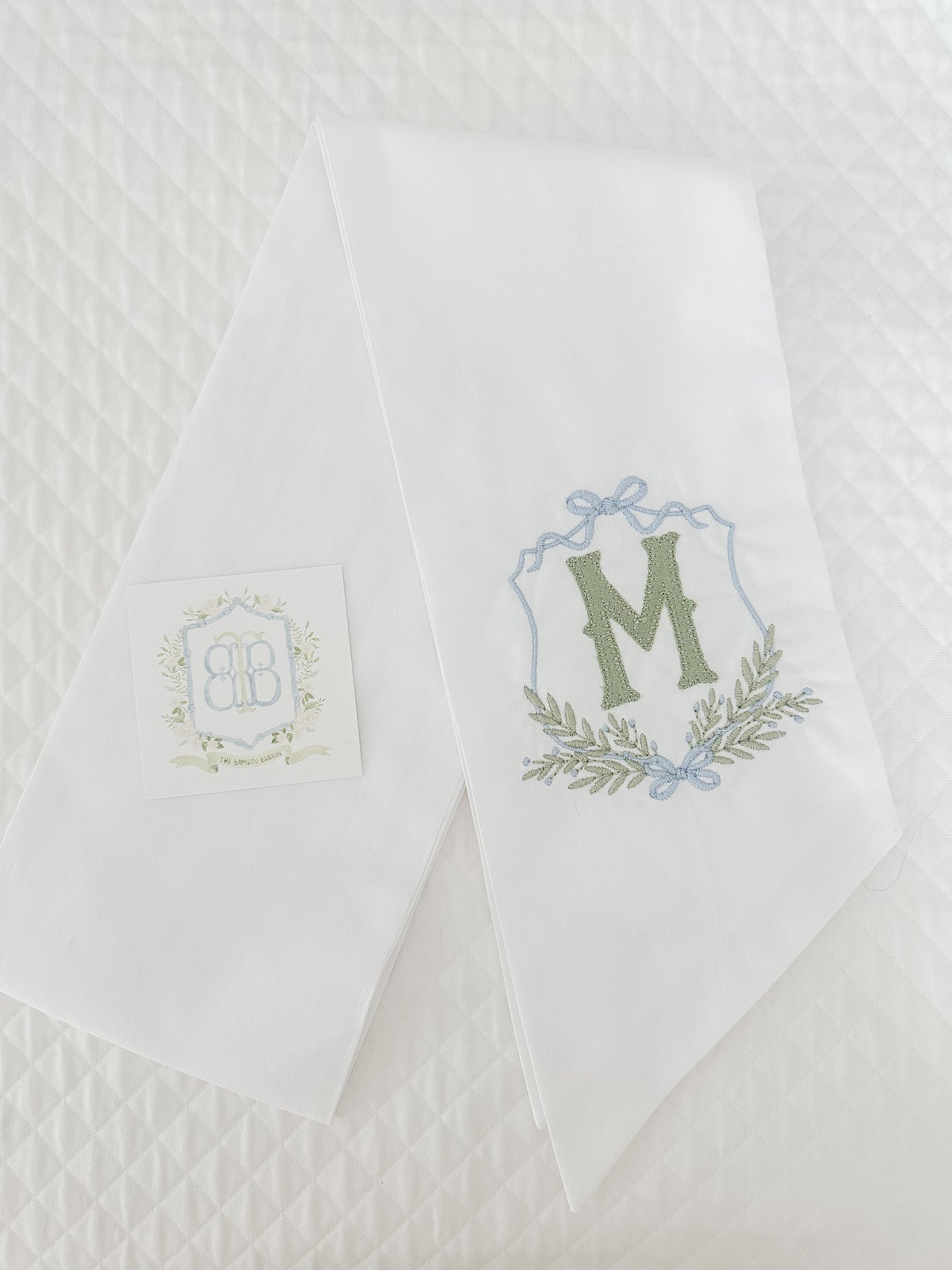 Christmas Wreath Sash- Premium Embroidery