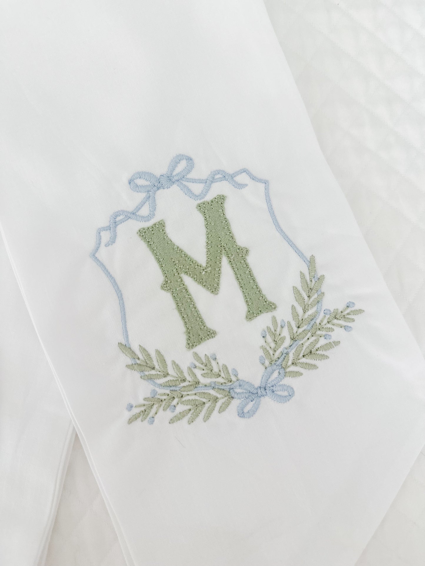 Christmas Wreath Sash- Premium Embroidery
