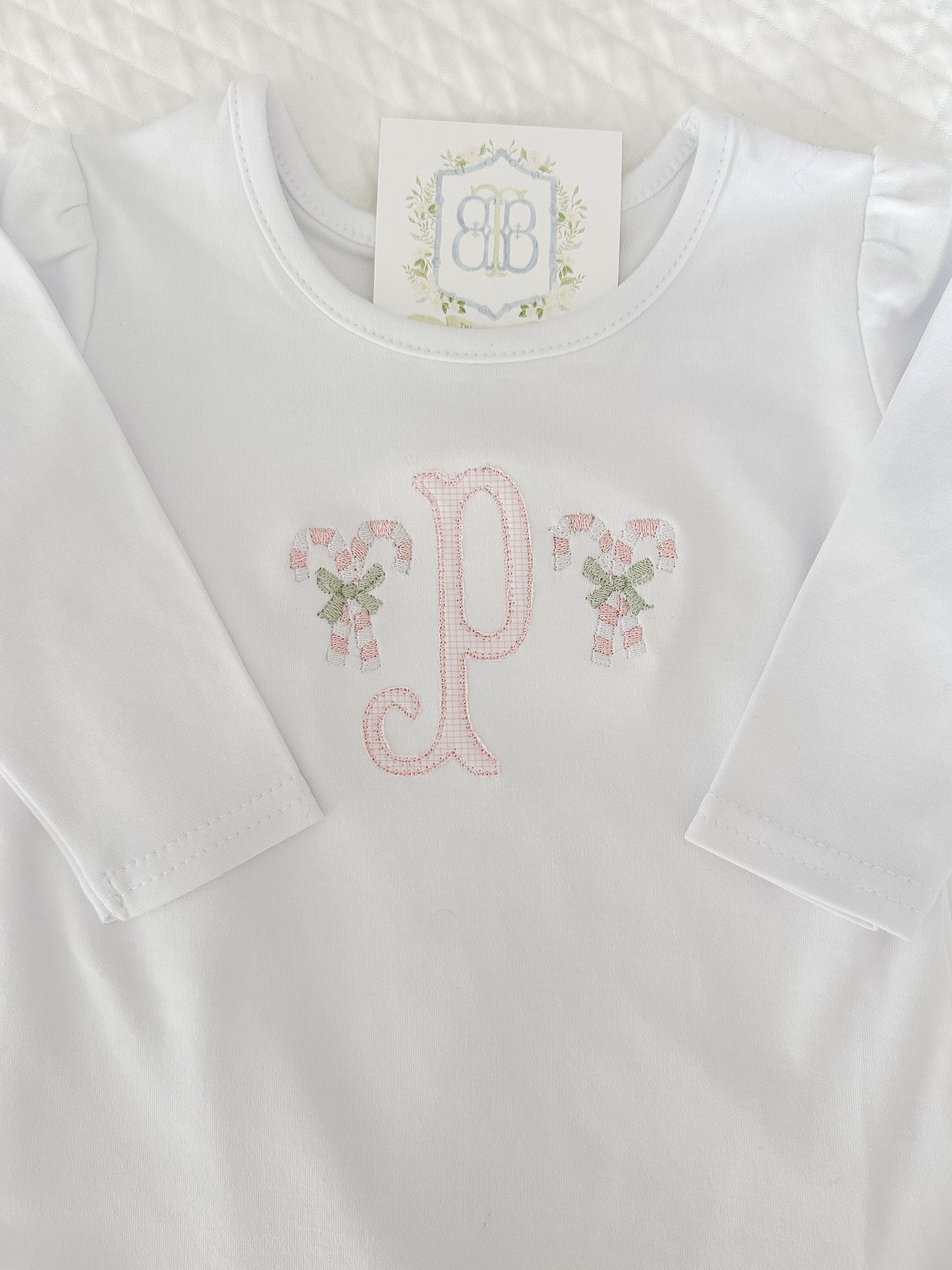 Christmas Girls Applique Long Sleeve