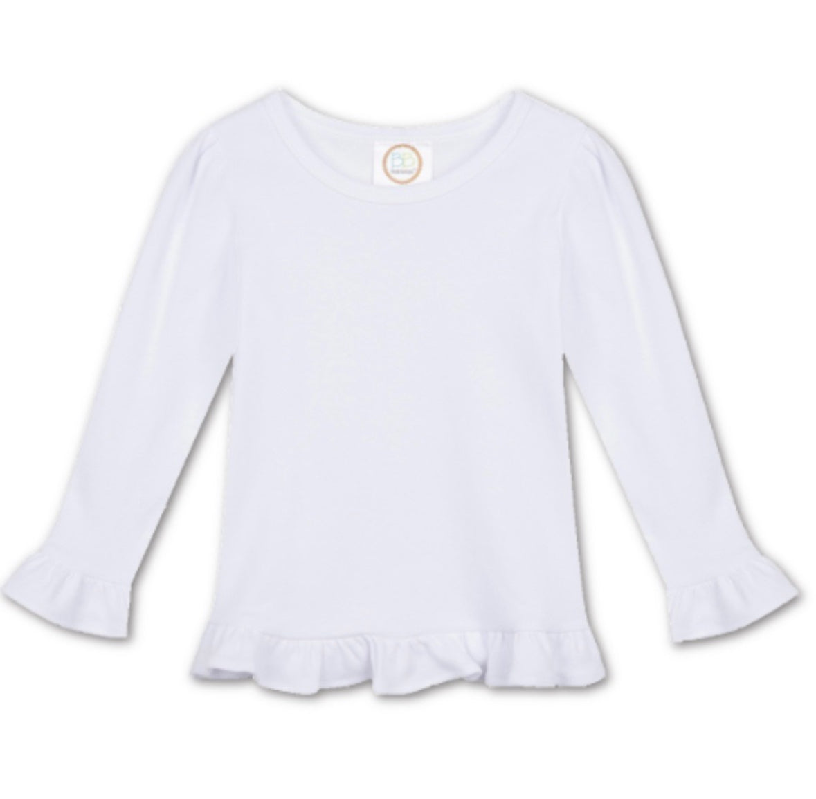 Christmas Girls Applique Long Sleeve