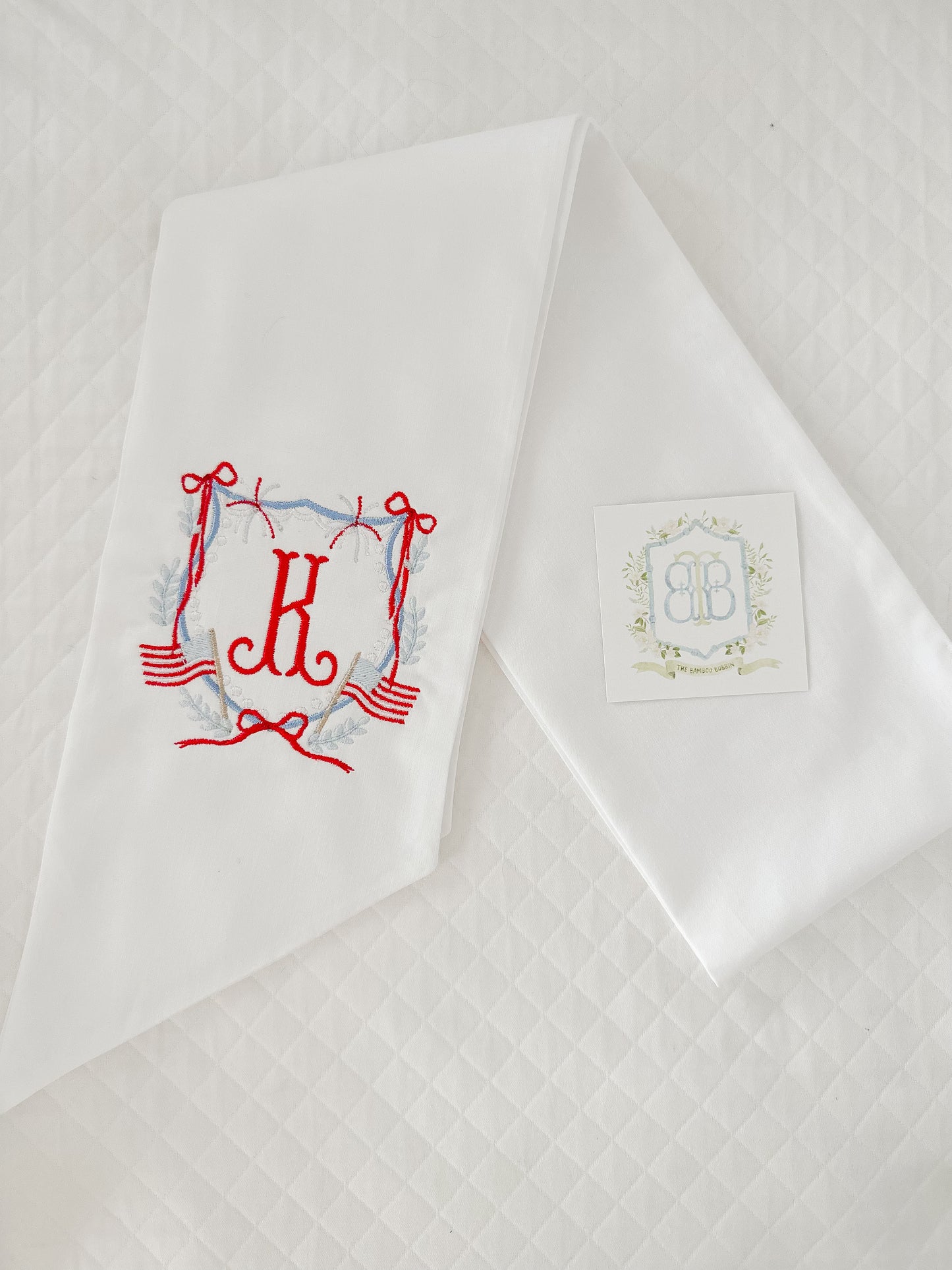 Americana Wreath Sash- Premium Embroidery
