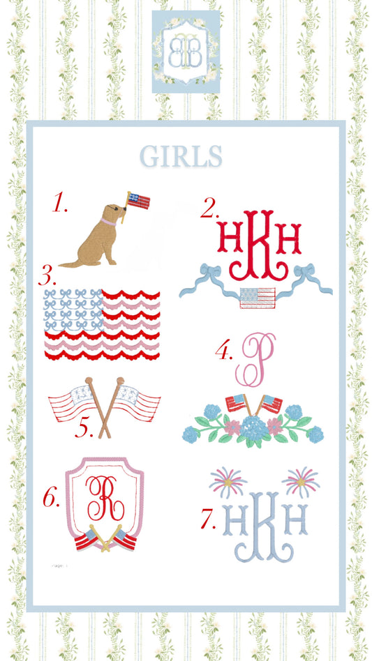 Americana Girls Sunsuit