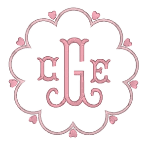 Circle Bow Heart Wreath