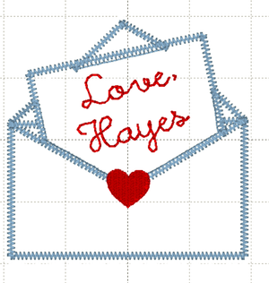 Love Letter Applique (+$8 USD)