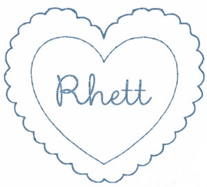 Heart Applique (+$8 USD)