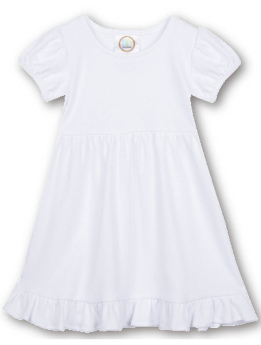 Americana Girls Short Sleeve Ruffle Dress