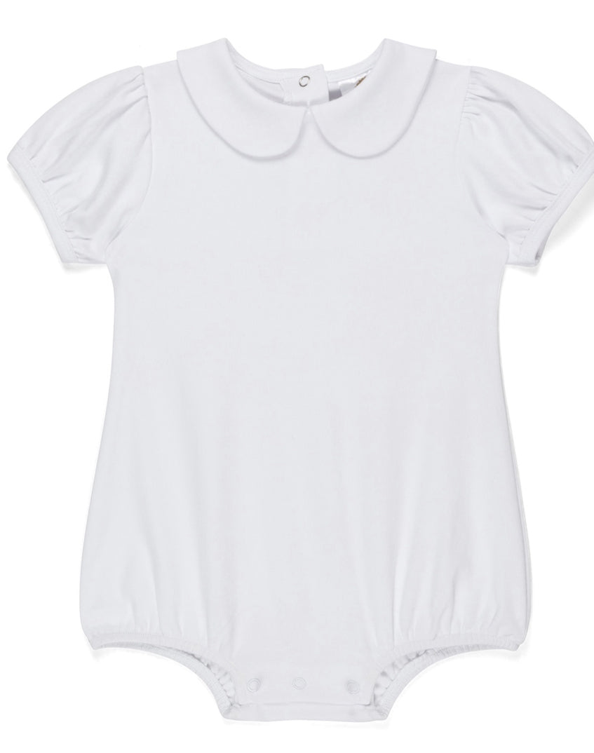 Americana Girls Puff Sleeve Collared Bubble